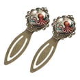 thumbnail image 2 of Octopus Vintage Copper-Colored Lace Bookmarks: Stainless Steel Reading Accessories and Book Marks for Book Lovers - Set of 2, 2 of 5