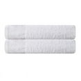 thumbnail image 2 of Superior Wisteria Floral Cotton Bath Towels, Set of 2, White/ White, 2 of 8