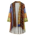 thumbnail image 5 of APEXFWDT Womens Plus Size Ethinc Boho Cardigan Thin Coat Long Sleeve Mid-Length Open Front Women Casual Loose Aztec Tribal Cardigan, 5 of 9