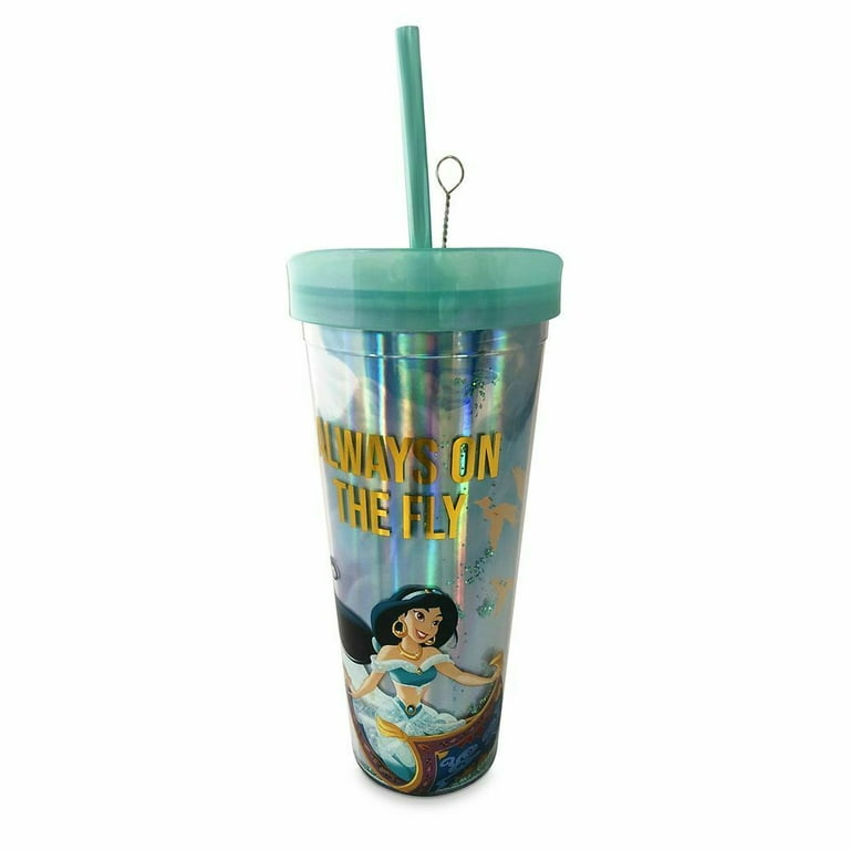 Disney Store] Jasmine Snowglobe Tumbler with Straw - New
