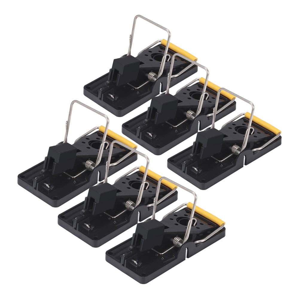 Mouse Snap Traps for House, 6 Pack Small Rat Traps, Reusable Mousetrap Catcher Instant Kill, Powerful Spring, Easy and Safe to Set