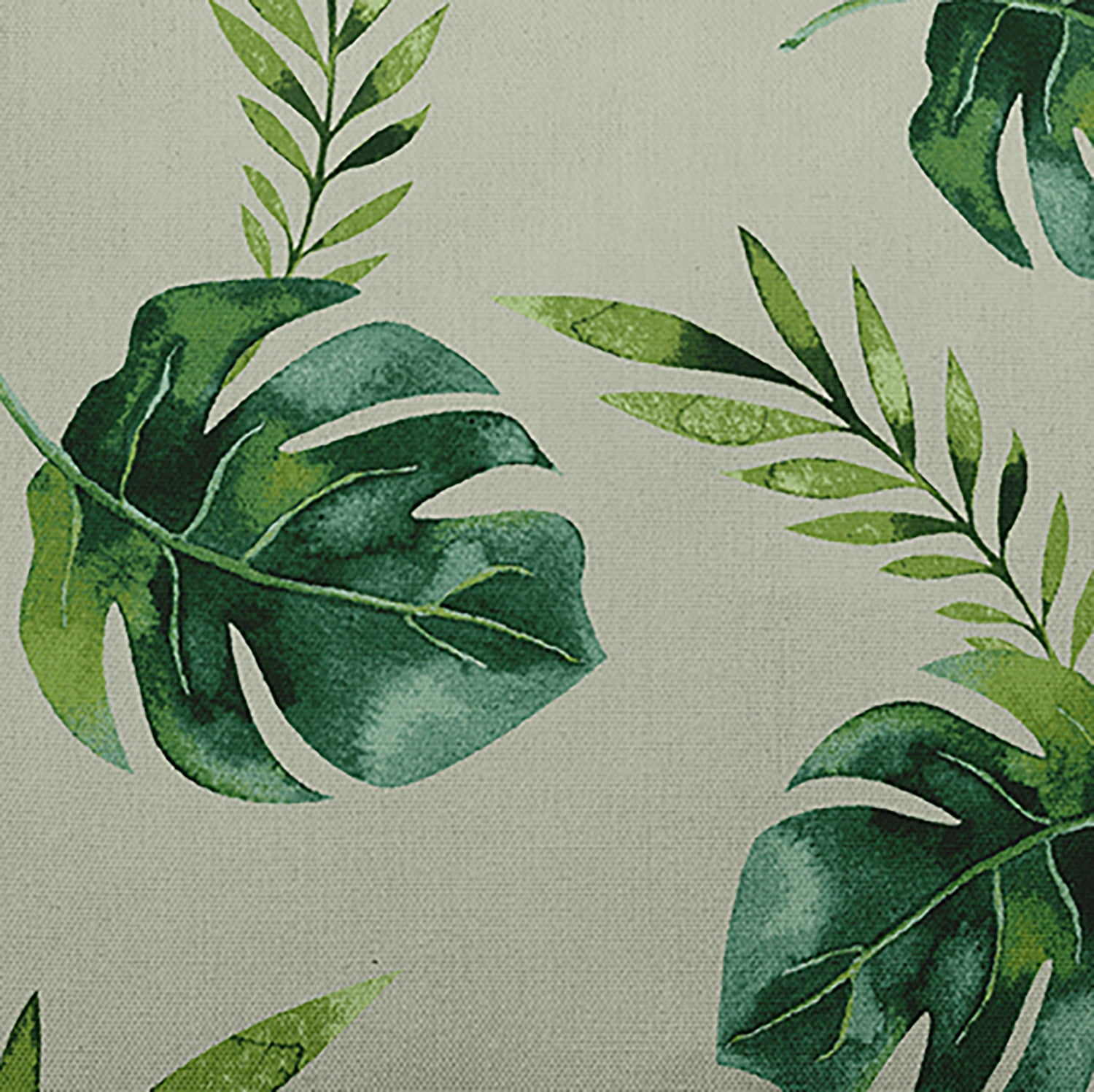 Simply Daisy Jungle Leaf Outdoor Pillow, Green/White, 14 in x 20 in
