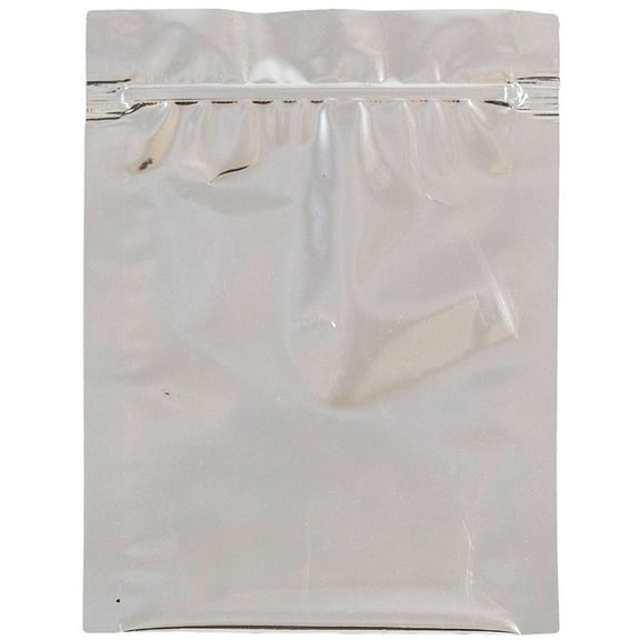 JAM Paper 4 x 6 Foil Zip Envelopes, Clear, 25/Pack
