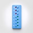 thumbnail image 5 of Reusable 7 Day Weekly Medication Reminder Clip On Pills Bottle Tracker White Blue 1 Pack, 5 of 9