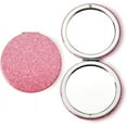 thumbnail image 1 of Mini Compact Mirror Pink Small Mirror for Purse Pocket Mirror for Women Girls Compact 1x/2x Magnifying Mirror with PU Leather Mirrors for Women Girls Portable Hand Mirror Pink, 1 of 6