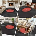 thumbnail image 6 of Vintage Record Large Area Rugs 5x8 ft |red Black Record Abstract Art Simple Washable Rug Non Slip Indoor Carpet Absorbent Floor Mat for Living Room Bedroom Dining Room, 6 of 9