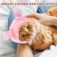 thumbnail image 4 of unbranded Sombrero Rosa Para Mascotas Con Orejas De Atractivo Y Liviano Para Eventos, 4 of 8