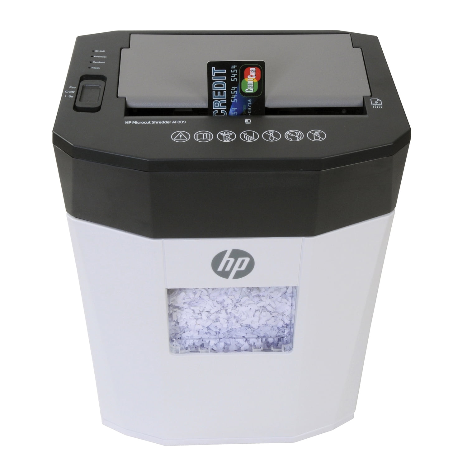 HP AF809 80-Sheet Microcut Auto-Feed Shredder, 91032T