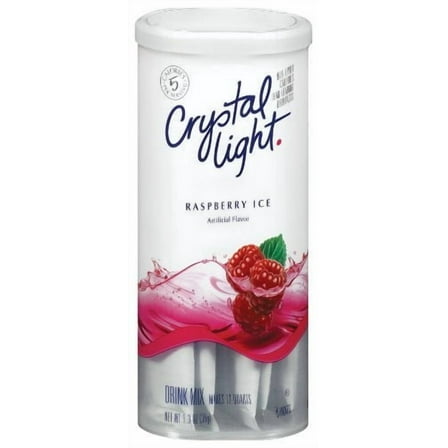 Crystal Light Raspberry Ice Drink Mix 1.3 oz (Pack of 24)
