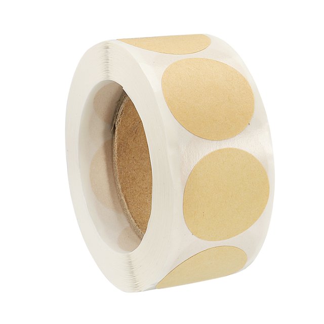 Unique Bargains 1 Inch Dia. Gift Marker Adhesive Craft Paper Sticker Food Storage Labels 1 Roll