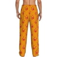 thumbnail image 7 of Salouo Red Crab Print Pajama Pants for Men, Lounge Pants Elastic Waistband Casual Men's sleepwear Loungewear Sleep Pajama Pant -XX-Large, 7 of 7