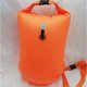 thumbnail image 5 of Bolsa seca para boya de natación, 20 litros, impermeable, inflable con correas ajustables, entusiastas de la natación, color naranja, 5 of 8