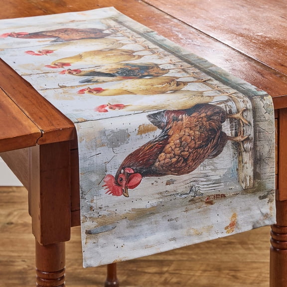 Park Designs Chickens in a Row Table Runner 13" X 36"