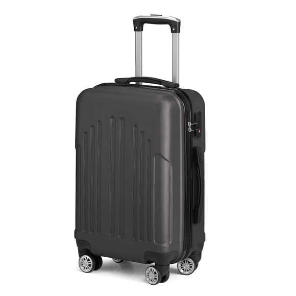 Carcasa rígida de plástico ABS Karl home, 20 pulgadas, color gris oscuro