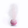 thumbnail image 1 of Juguete para gatos, pelota con textura de estrella, suministros para gatos, juguete interactivo divertido de espuma de plumas ligeras para gatitos (rosa), 1 of 1