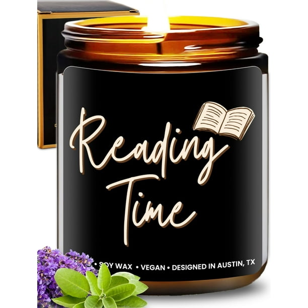 Vela Rosa Vila Book Lover con aroma a lavanda y salvia 255 g