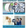 thumbnail image 2 of Shatterproof Wall Mirror Full Length for Bedroom, Plexiglass Gym Mirrors For Home, Extra Thick: 1/8 inch, 12 x12 inch x 4 Pcs, Workout Mirrors Safe for Kids, Over The Door, Long Wall Mounted, 2 of 5