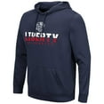 thumbnail image 2 of Men's Colosseum Navy Liberty Flames Lantern Pullover Hoodie, 2 of 3