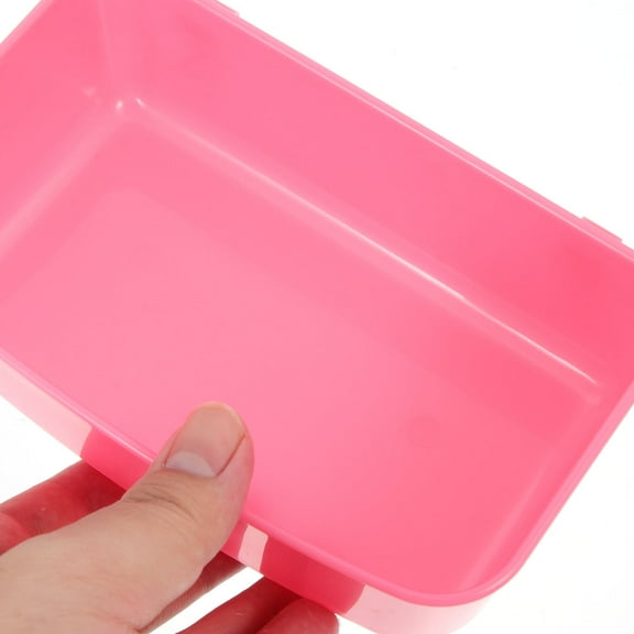 TINKSKY 3Pcs Bird Cage Food Bowl Plastic White for Birds Daily Use