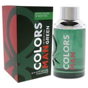 COLORS GREEN * Benetton 3.4 oz / 100 ml Eau de Toilette EDT Men Cologne Spray
