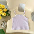 thumbnail image 3 of Baby Summer Set Baby Girls Flower Vest Top Mid Waist Bag Fanny Culottes Two Set Tank Tops And Culottes, 3 of 3