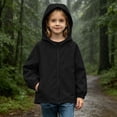 thumbnail image 2 of Fesfesfes Kids Unisex Hooded Rain Jacket Lightweight Waterproof Windbreaker with Pockets, Casual Outdoor Coat for Kids School Play Ages 5-16 Years, 2 of 8
