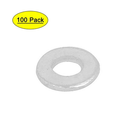 

2mm x 4mm x 0.5mm Zinc Plated Flat Pads Washers Gaskets Fasteners GB97 100PCS