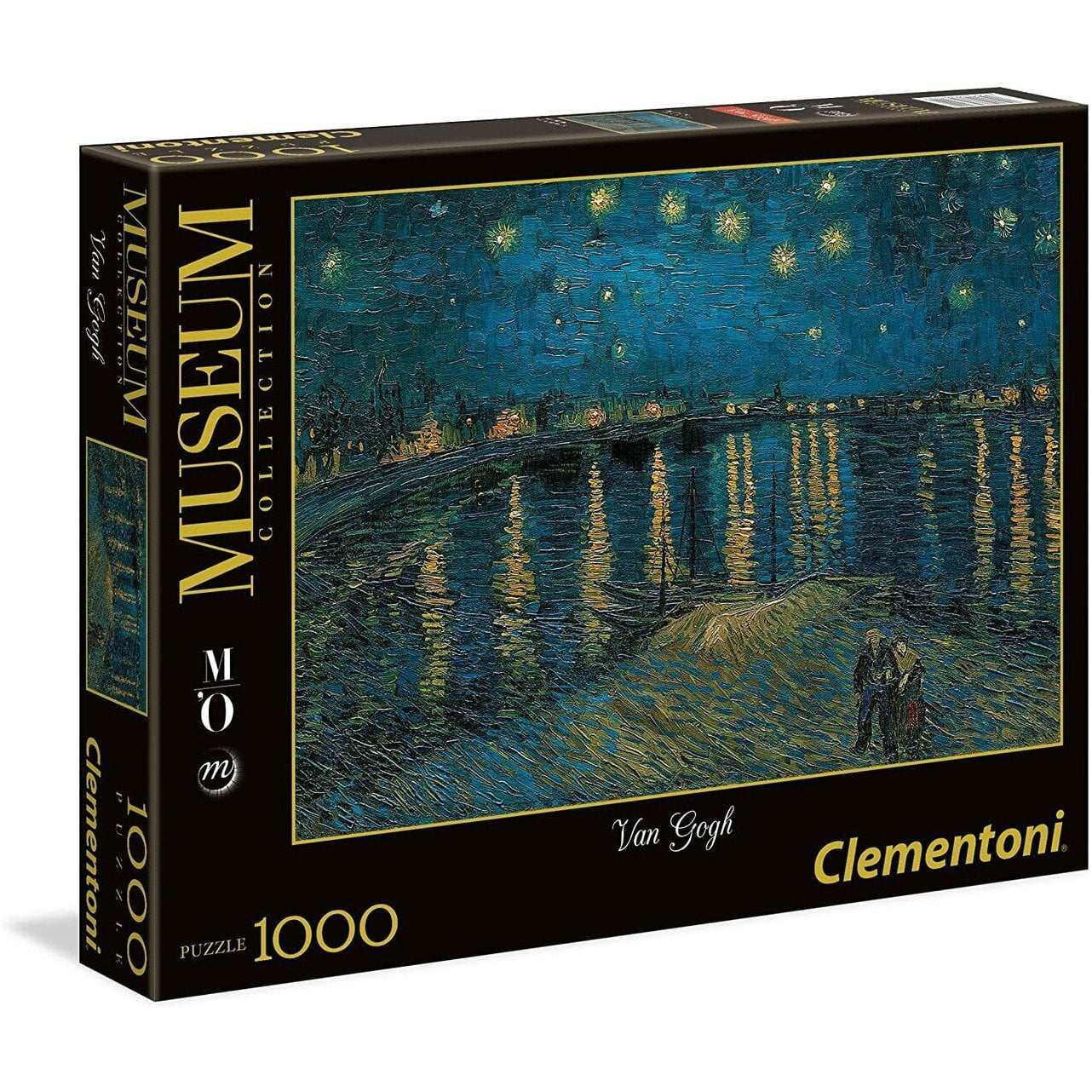 Microcomputer Giftig marathon Vincent Van Gogh - Starry Night on the Rhone - 1000 Piece Jigsaw Puzzle -  Clementoni - Walmart.com