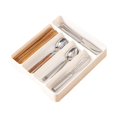 thumbnail image 4 of Silverware Drawer Organizer Tray, Cutlery Storage Holder With 5 Slot Divided Compartments, Plastic Kitchen Utensil Tray For Spoons Forks Knives, 4 of 8