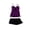 Purple - violetblack, variant on Profile Womens Starlet Skirt 2 Piece Tankini, Purple, 10