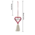 thumbnail image 3 of Tassel Ornament Under $5! Yannianjz Heart Tassel Ornament, Love Themed Wall Hanging, Decorative Car Hanging, Gift for Valentine, Bedroom Decor, Handwoven Tassel Pendant, Boho Style Home Decor, 3 of 8