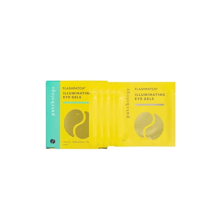 Patchology Flash Patch Illuminating Under Eye Sheet Mask for Dark Circles with Vitamin C, 5ct
