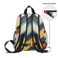 thumbnail image 5 of FORMRS School Backpack with Front Zippered Pocket 12" Student Travel Daypack, Retro Colorful Stripes, 5 of 6