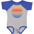 thumbnail image 3 of Inktastic Lake Placid Retro Sunset Boys or Girls Baby Bodysuit, 3 of 5