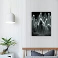 thumbnail image 3 of JRXY Ghost Canvas Wall Art Spooky Posters Dark Academia Vintage Horror Gothic Pictures Wall Decor for Bedroom Halloween Aesthetic Horror Poster 16x20in 12x16 in, 3 of 4