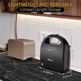 thumbnail image 5 of OSTBA 3 in 1 Panini Grill Press with 3 Removable Plates, Breakfast Sandwich Maker, Electric Griddle Panini Press, Belgian Waffle Maker for Sandwiches, Waffles, Steak, Black, 5 of 8