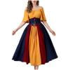 thumbnail image 1 of Costumes Médiévaux Renaissance pour Femmes Robe Manches Trompette Gothique Rétro Corset à Lacets, 1 of 8
