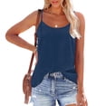 thumbnail image 2 of Camisole Tops for Women Adjustable Spaghetti Strap Scoop Neck Sleeveless Top with Easy Loose Fit Womens Summer Tops, 2 of 7