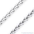 thumbnail image 2 of 1mm Diamond-Cut Wheat / Spiga Link Italian Chain Necklace in .925 Sterling Silver w/ Rhodium, 2 of 2