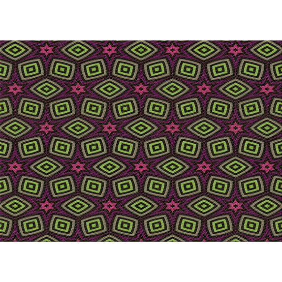 Ahgly Company Machine Washable Indoor Rectangle Transitional Fern Green Area Rugs, 7' x 9'