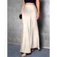 thumbnail image 5 of Women Fall Skirts Business Casual Clothes High Waisted Cocktail Party Wedding Guest Mermaid Maxi Skirt Color L, 5 of 9