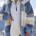 thumbnail image 3 of Abrigo de felpa suelto, chaqueta con capucha informal de moda, suave y cálido otoño invierno para mujer, 3 of 8