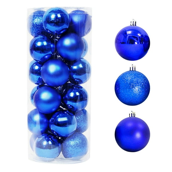 Godom 24Pcs Christmas Ball Ornaments - Christmas Decorations Tree Balls Christmas Tree Ornaments 3cm