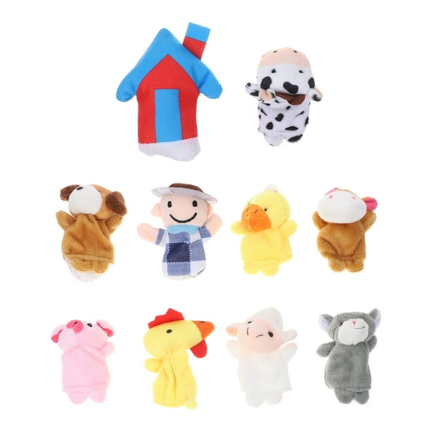 Finger Puppets Puppet Set Farm Animal Animals Toddlers Story Telling