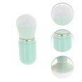 thumbnail image 3 of Unique Bargains 1 Pc Retractable Makeup Brush for Business Travel Blue Artificial Fiber Wool Plastic, 3 of 5