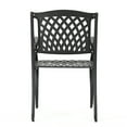 thumbnail image 5 of Naples Cast Aluminum Outdoor Dining Chairs, Set of 2, Black Sand, 5 of 11