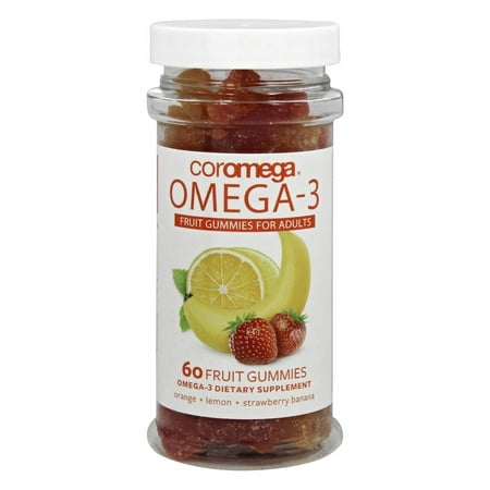 Coromega - Omega-3 Fruit Gummies for Adults - 60 Gummies