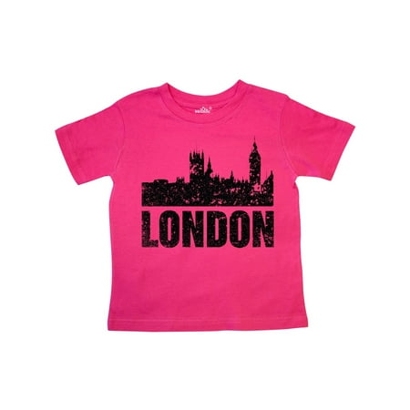 

Inktastic London England City Skyline with Grunge Gift Toddler Boy or Toddler Girl T-Shirt