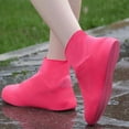 thumbnail image 2 of Anti-Slip Latex Shoe Covers Reusable Non-Slip Waterproof Wear- Rainy Day Outdoor Boots Protective Covers Red, 2 of 9