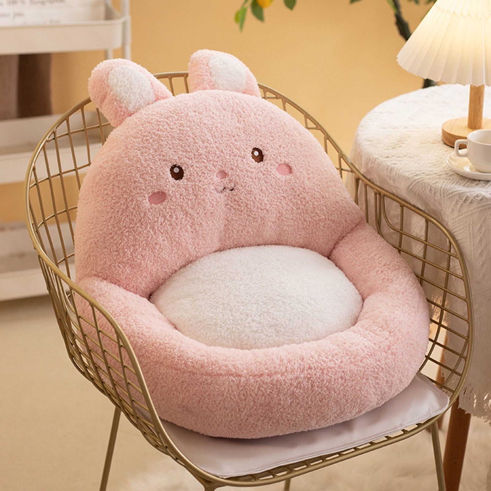 NUTEOR Chair Cushion Comfy Cute Seat Cushions, Kawaii Sofa Floor Pillow  Cute Plush Seat Pad for Gamer Chair, Cozy Pillows for Girl Office Worker  Gift